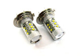 2 pieces of H7 (499) 16x CREE XB-D LED Projector Light bulb 80W white