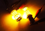 2 pieces of 580 7443 W21/5W 582 7440 W21W 992 Diffusion Mirror 60 SMD LED Light 18W amber