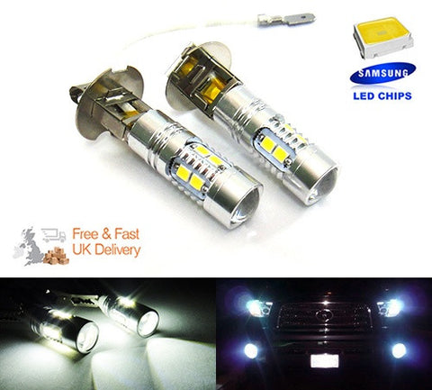 2 pieces of 10 SAMSUNG 2835 SMD LED H3 453 Projector Light bulb white