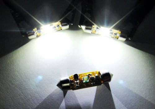2x CREE Error Free high power XP-E LED 37mm C5W 272 6418 Festoon light bulb white