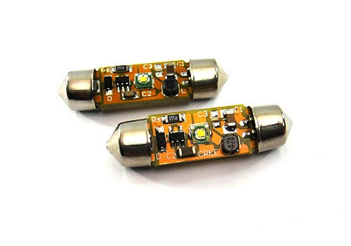 2x CREE Error Free high power XP-E LED 37mm C5W 272 6418 Festoon light bulb white