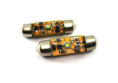 2x CREE Error Free high power XP-E LED 37mm C5W 272 6418 Festoon light bulb white