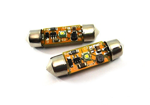 2x CREE Error Free high power XP-E LED 37mm C5W 272 6418 Festoon light bulb white