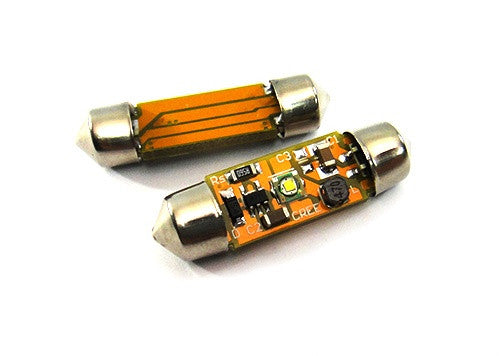 2x CREE Error Free high power XP-E LED 37mm C5W 272 6418 Festoon light bulb white