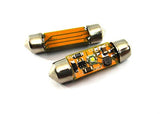 2x CREE Error Free high power XP-E LED 37mm C5W 272 6418 Festoon light bulb white