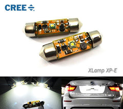 2x CREE Error Free high power XP-E LED 37mm C5W 272 6418 Festoon light bulb white