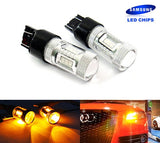 2 pieces of 15 SAMSUNG High Power 2835 SMD LED 580 7443 W21/5W 582 7440 W21W 992 Light bulb 15W amber