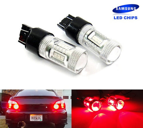 2 pieces of 15 SAMSUNG High Power 2835 SMD LED 580 7443 W21/5W 582 7440 W21W 992 Light bulb 15W red