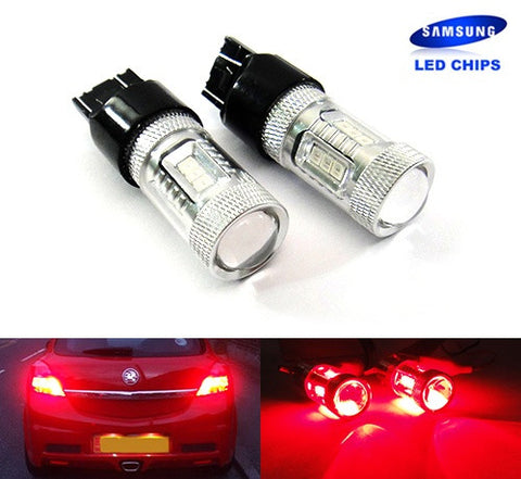 2 pieces of 15 SAMSUNG High Power 2835 SMD LED 580 7443 W21/5W 582 7440 W21W 992 Light bulb 15W red