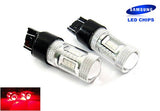 2 pieces of 15 SAMSUNG High Power 2835 SMD LED 580 7443 W21/5W 582 7440 W21W 992 Light bulb 15W red