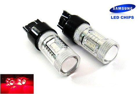 2 pieces of 15 SAMSUNG High Power 2835 SMD LED 580 7443 W21/5W 582 7440 W21W 992 Light bulb 15W red