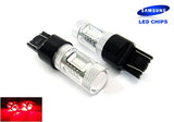 2 pieces of 15 SAMSUNG High Power 2835 SMD LED 580 7443 W21/5W 582 7440 W21W 992 Light bulb 15W red