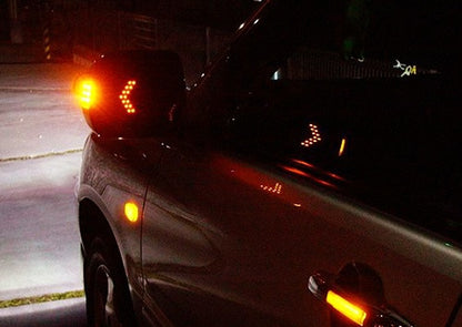 2 pieces of 14 SMD LED Side Mirror Turn Signal Arrow Panel Light Red