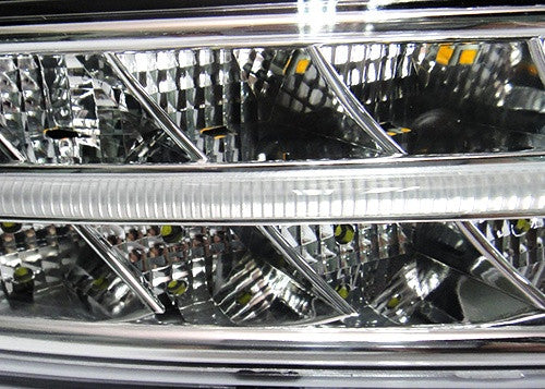 LED Daytime Running Light Fog Sidelight White Amber Turn Signal Indicator Kit Chrome Clear Porsche 997 Gen1