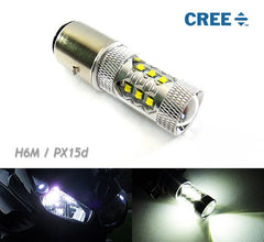 1 piece of H6 BA20d 16x CREE XB-D LED Projector Headlight Light bulb 80W white