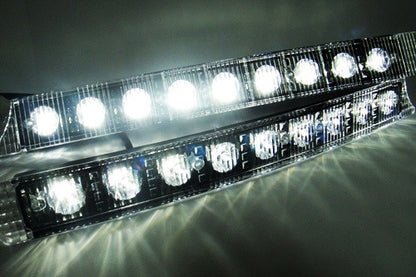 Universal Audi style 9 LED Daytime Running Light Daylight / DRL Fog Lamp