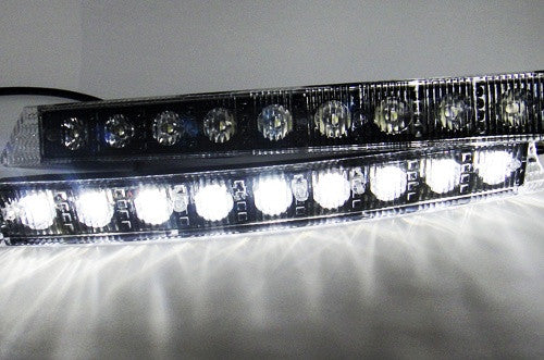 Universal Audi style 9 LED Daytime Running Light Daylight / DRL Fog Lamp