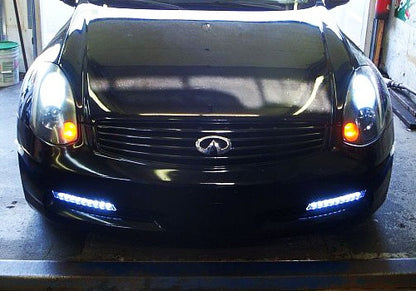 Universal Audi style 9 LED Daytime Running Light Daylight / DRL Fog Lamp