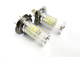 2 pieces of H7 (499) Diffusion Mirror 60 SMD LED Light 18W white