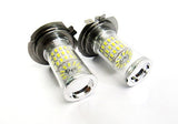 2 pieces of H7 (499) Diffusion Mirror 60 SMD LED Light 18W white