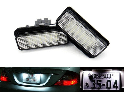 LED License Number Plate Light lamp OEM replacement kit Mercedes W211 W219 R171