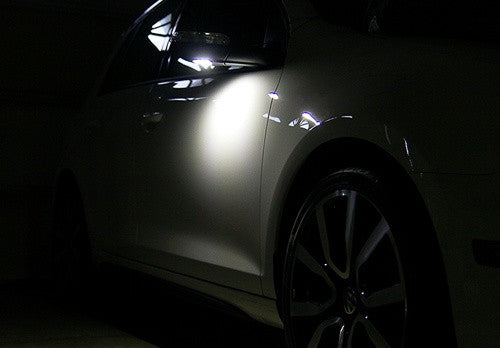 LED Peripheral Outside Side Mirror Puddle Light OEM Replacement kit Eos GTI Jetta Passat