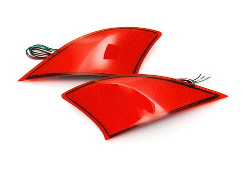 2x LED Bumper Reflector Red lens Tail Brake Light lamp Red XE30 2013+ Lexus IS 250 350