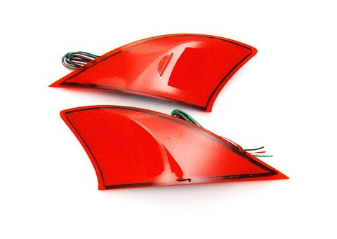 2x LED Bumper Reflector Red lens Tail Brake Light lamp Red XE30 2013+ Lexus IS 250 350