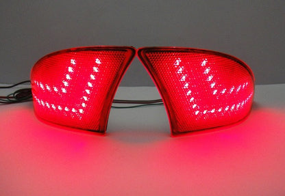 2x LED Bumper Reflector Red lens Tail Brake Light lamp Red XE30 2013+ Lexus IS 250 350