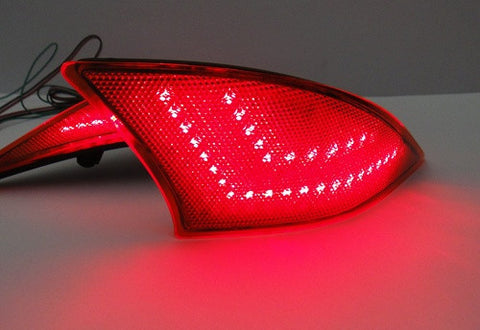 2x LED Bumper Reflector Red lens Tail Brake Light lamp Red XE30 2013+ Lexus IS 250 350