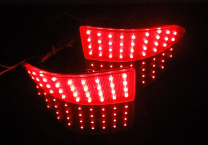 2x LED Bumper Reflector Black Smoked lens Tail Brake Light lamp Red XE20 2006-13 Lexus IS 250 350