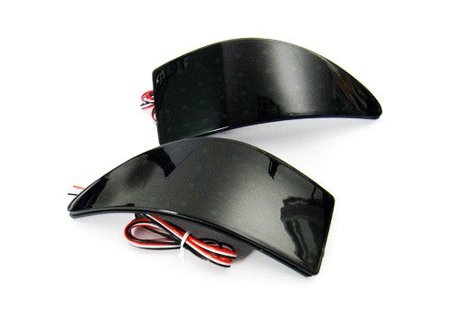 2x LED Bumper Reflector Black Smoked lens Tail Brake Light lamp Red XE20 2006-13 Lexus IS 250 350