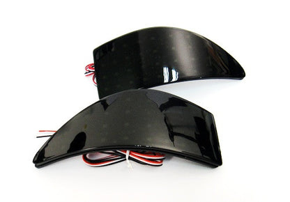 2x LED Bumper Reflector Black Smoked lens Tail Brake Light lamp Red XE20 2006-13 Lexus IS 250 350