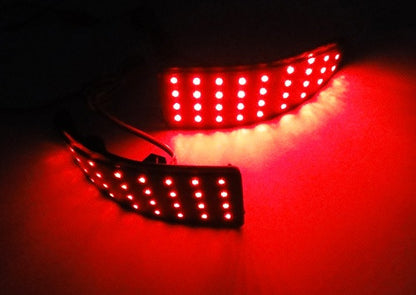 2x LED Bumper Reflector Black Smoked lens Tail Brake Light lamp Red XE20 2006-13 Lexus IS 250 350