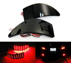 2x LED Bumper Reflector Black Smoked lens Tail Brake Light lamp Red XE20 2006-13 Lexus IS 250 350
