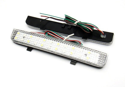 2x LED Bumper Reflector Clear lens Tail Brake Light Red Backup lamp White L322 Range Rover LR2