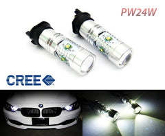 2 pieces of PW24W PWY24W 5x CREE XP-E LED Projector Light bulb 25W white