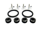 Quick Release Bumper Fender Trunk / Hatch Lid Fastener kit black