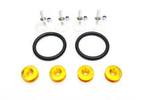 Quick Release Bumper Fender Trunk / Hatch Lid Fastener kit gold