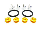 Quick Release Bumper Fender Trunk / Hatch Lid Fastener kit gold