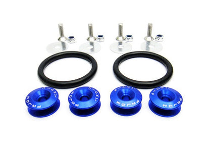 Quick Release Bumper Fender Trunk / Hatch Lid Fastener kit blue