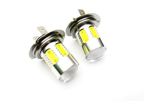 2x H7 (499) CREE XR-E LED Projector Light w/ 6 Plasma SMD LED 14W white