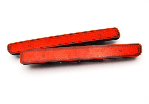 2x LED Bumper Reflector Red lens Tail Brake Light Red Discovery 3 4 LR3 LR4 Range Rover Sport
