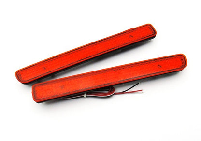 2x LED Bumper Reflector Red lens Tail Brake Light Red Discovery 3 4 LR3 LR4 Range Rover Sport
