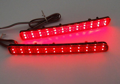 2x LED Bumper Reflector Red lens Tail Brake Light Red Discovery 3 4 LR3 LR4 Range Rover Sport