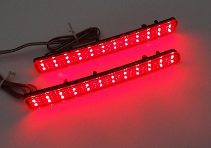 2x LED Bumper Reflector Red lens Tail Brake Light Red Discovery 3 4 LR3 LR4 Range Rover Sport