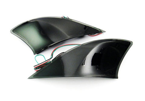2x LED Bumper Reflector Black Smoked lens Tail Brake Light lamp Red XE30 2013+ Lexus IS 250 350