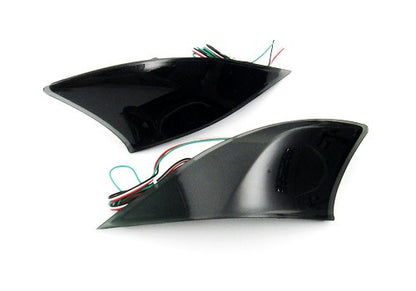 2x LED Bumper Reflector Black Smoked lens Tail Brake Light lamp Red XE30 2013+ Lexus IS 250 350