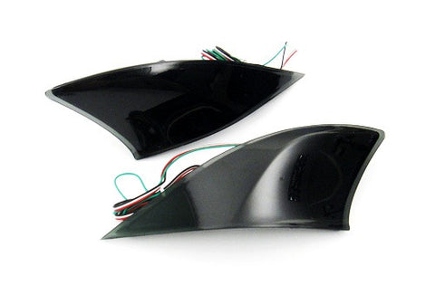 2x LED Bumper Reflector Black Smoked lens Tail Brake Light lamp Red XE30 2013+ Lexus IS 250 350