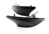 2x LED Bumper Reflector Black Smoked lens Tail Brake Light lamp Red XE30 2013+ Lexus IS 250 350